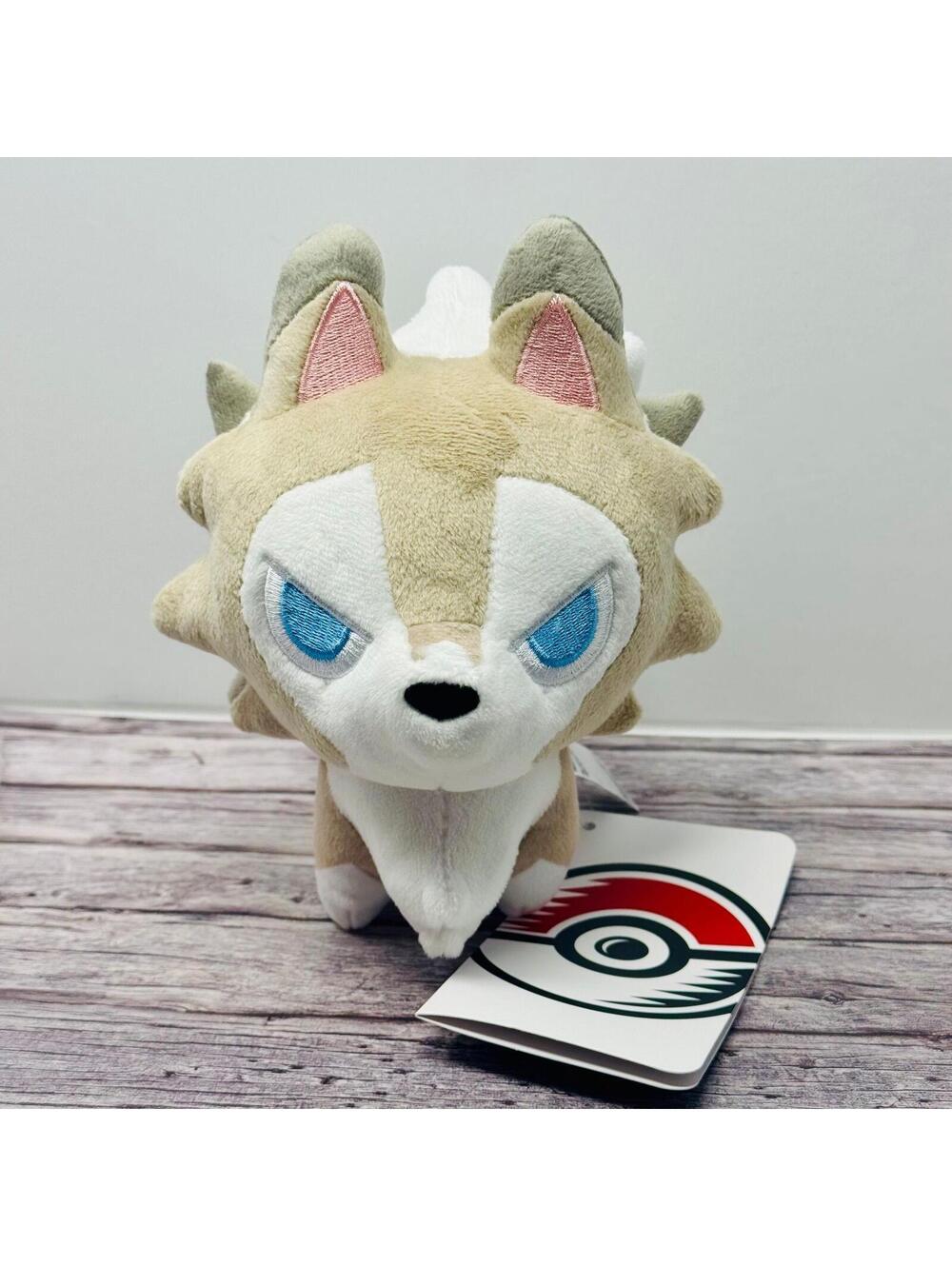 Pokemon Center Lycanroc Midday Form Dolls Plush 7" Official New US Seller